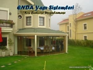 sabit çatılı kış bahçesi